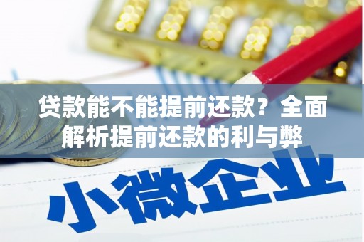 津南贷款能不能提前还款？全面解析提前还款的利与弊