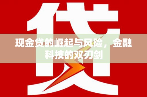 津南现金贷的崛起与风险，金融科技的双刃剑