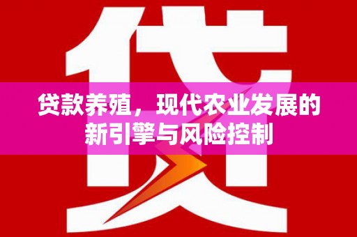 津南贷款养殖，现代农业发展的新引擎与风险控制