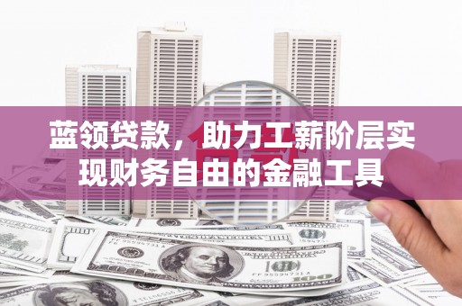 津南蓝领贷款，助力工薪阶层实现财务自由的金融工具