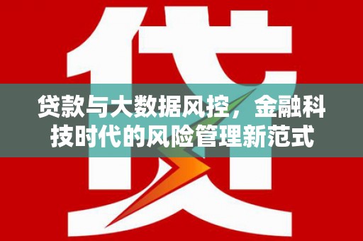 津南贷款与大数据风控，金融科技时代的风险管理新范式