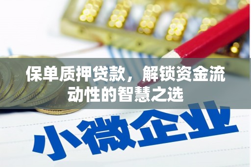 津南保单质押贷款，解锁资金流动性的智慧之选