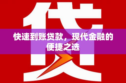 津南快速到账贷款，现代金融的便捷之选
