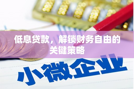 津南低息贷款，解锁财务自由的关键策略
