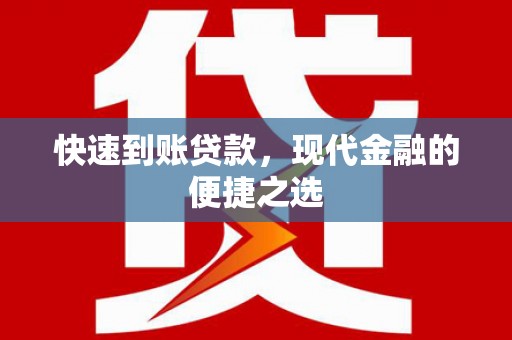津南快速到账贷款，现代金融的便捷之选