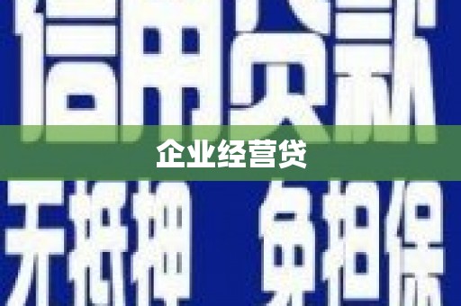 津南企业经营贷