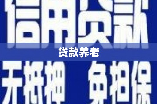 津南贷款养老