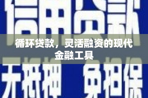 津南循环贷款，灵活融资的现代金融工具