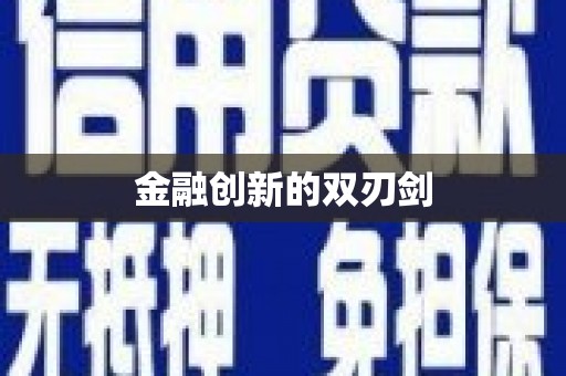 津南金融创新的双刃剑